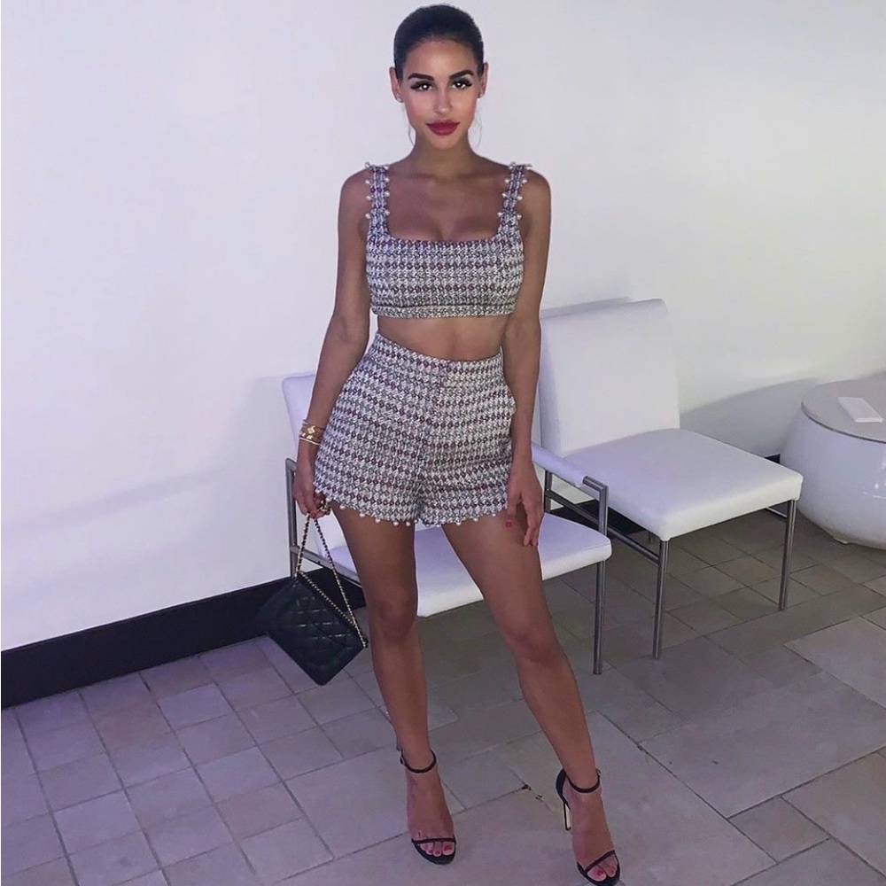 Lovers and Friends tweed pearl set